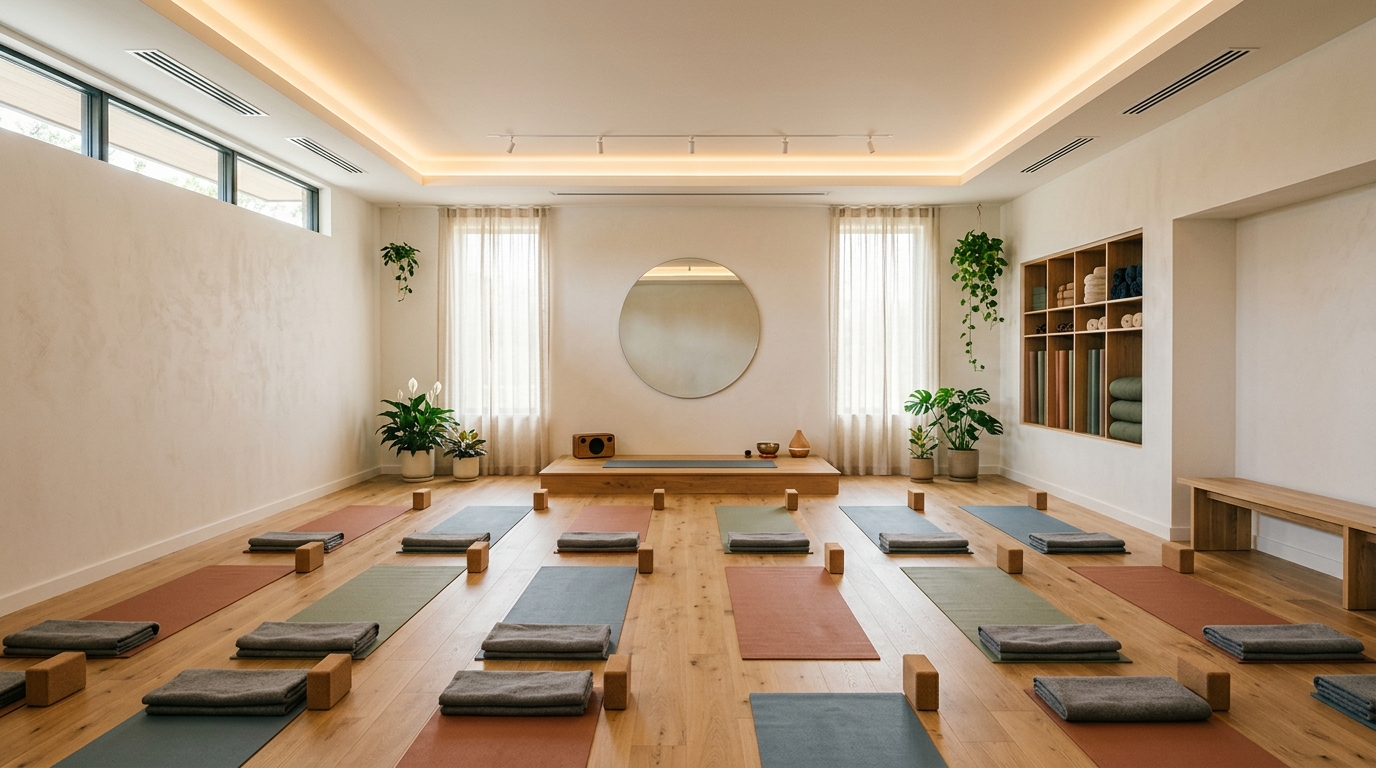 Featured image for "Yoga Studio Design: Layout, Flow, and Texas Buildout Costs (2026)"