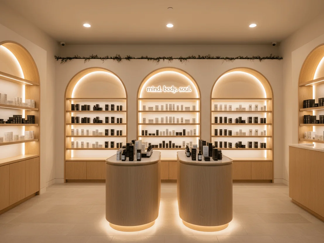 Health and beauty boutique fit-out managed by Prestige 360