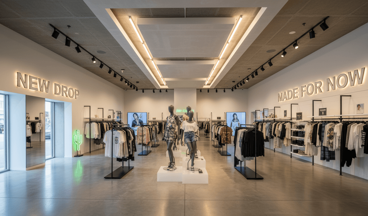 Commercial interior retail fit-out Space Planning