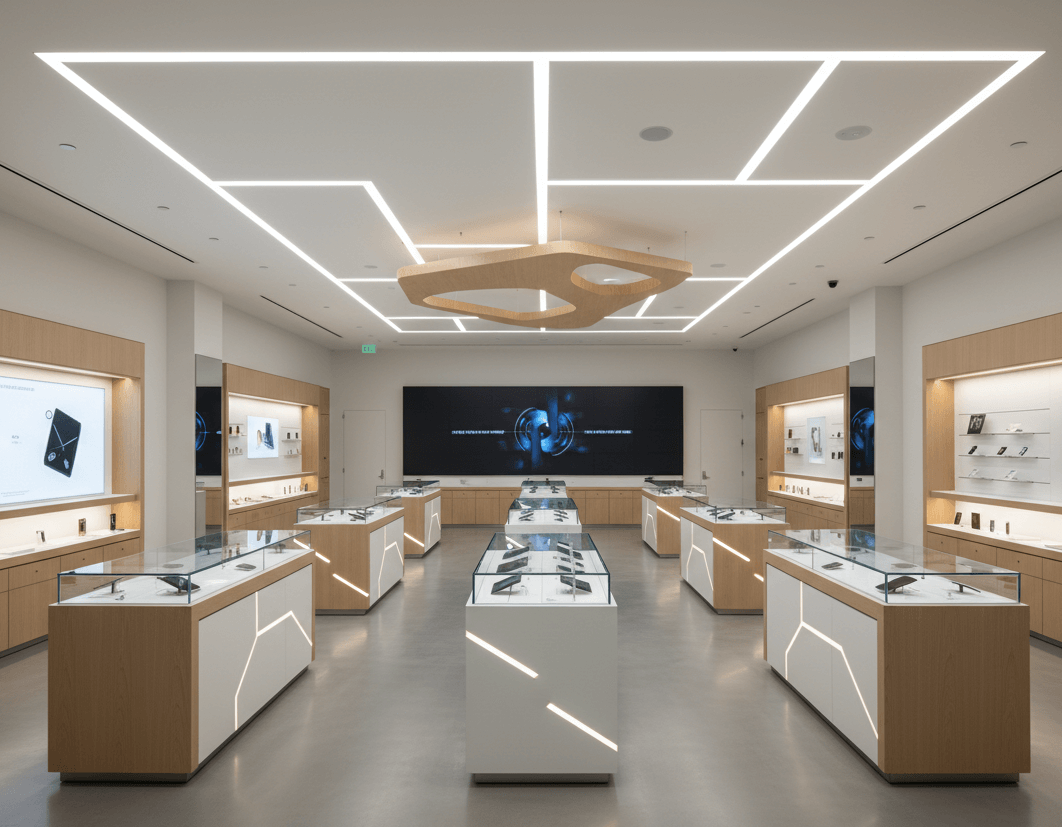 Premium retail store interior design Space Planning